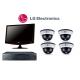 LG Security Dome Camera System DVR Bundle Kit LE5008D-D1 L6213-BN LSM1850